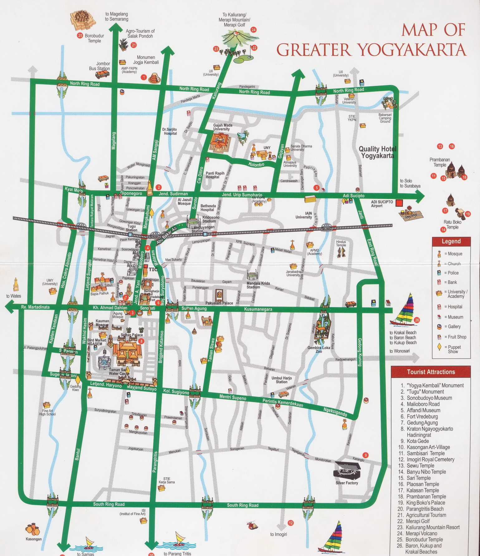 Peta Kota Yogyakarta – Info Wisata Jogja